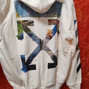 Off-White Classic Arrow Casual Hooded Sweatshirt